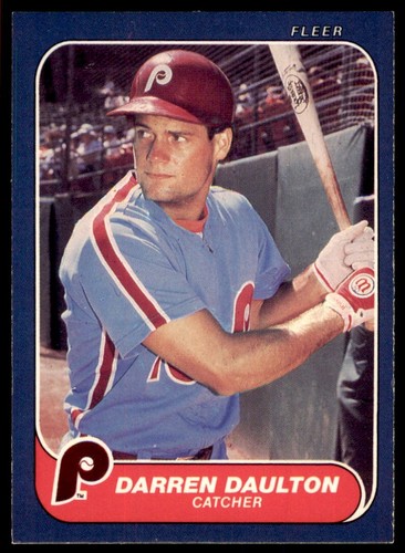 1986 Fleer Darren Daulton Rookie Philadelphia Phillies #438