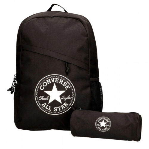 Converse SCHOOLPACK XL Unisex Black Backpack Zip Everyday 45GXB90001 - Picture 1 of 3