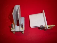 2 PK Brackets Closet Maid Side Wall Shelf Brackets White WITH NAILS & ANCHORS 