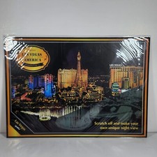 Scratch-Off Art Drawing Las Vegas Sketch Kit New Sealed 16x11 In