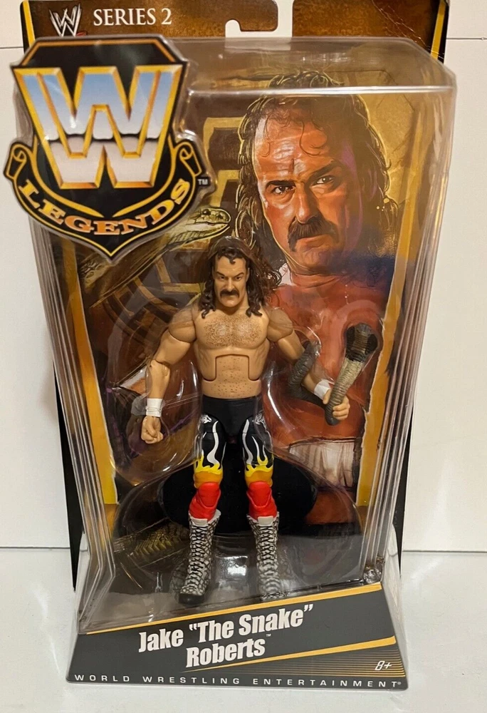 WWE Legends Series 2 Jake The Snake Roberts Figure Mattel 2010