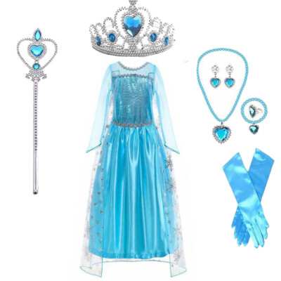 Birthday Rapuzel Snow Queen Baby Kids Girls Wedding Evening Dress for Girls
