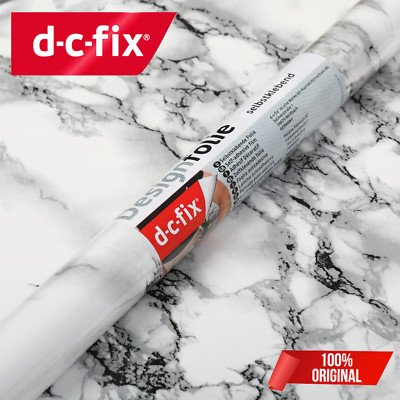 Selbstklebende Vinylfolie für Küchentüren & Arbeitsplatten Marmor weiß - DC Fix