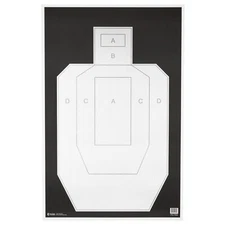 Action Target IPSC-PBKB Practice Paper Target 23x35 In 100 Pack High Visibility