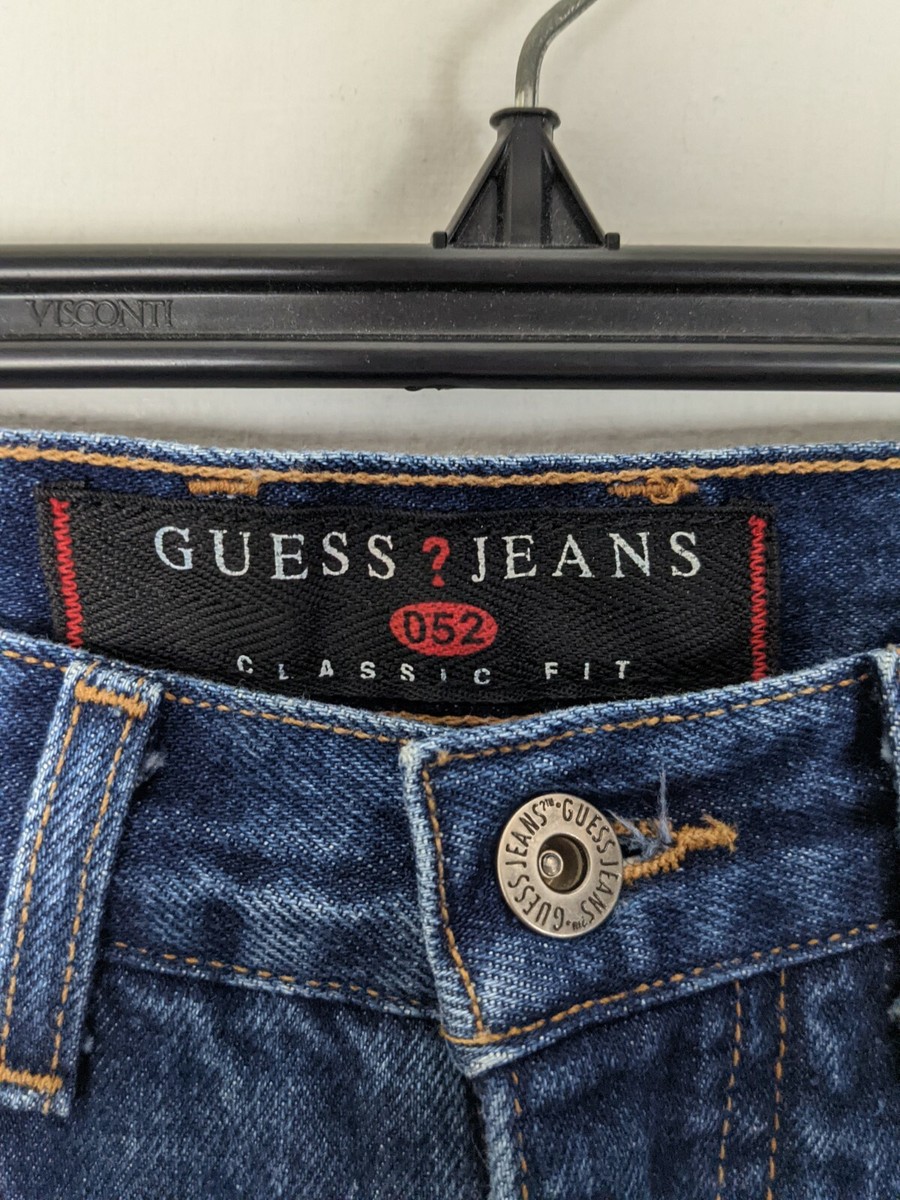 Vtg Guess Jeans Classic Fit Jeans 90s Dark Wash USA Made Sz Vtg Guess Jeans Classic Fit Jeans 90s Dark Wash USA Made Sz