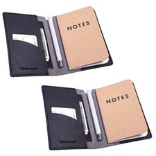 2 Pack Leather Journal Notebook Cover for Field Notes Pocket Notebooks