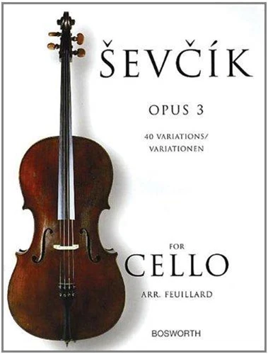 Bosworth Edition 40 variazioni opera 3 per violoncello Sevcik Otakar