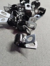 3/8" Clamp Insulated Hose Line Brake Line Clamp Closed Clamps  - Box of 25