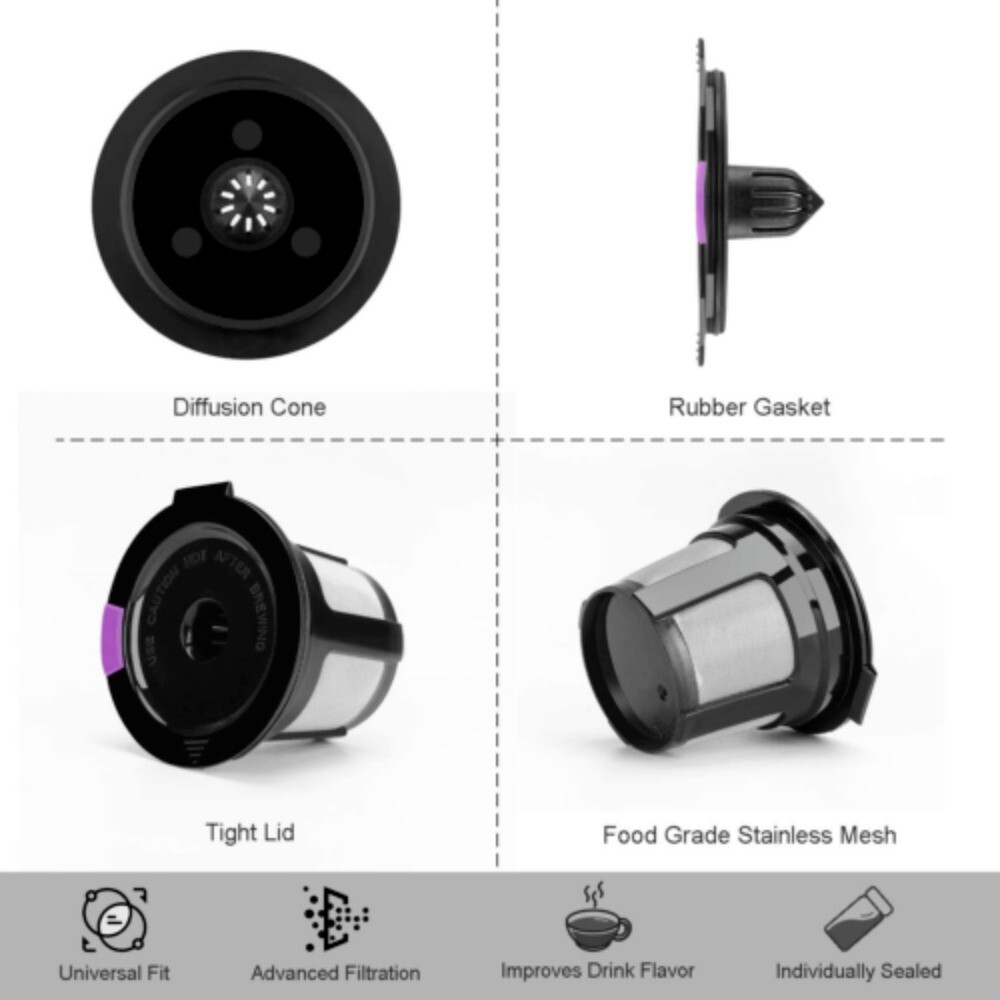 6 Packs Reusable K Cups For Keurig Reusable K CUP Coffee Filter