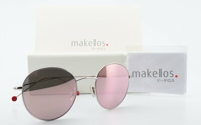 MAKELLOS Potsdam Sunglasses ME7000 Vendome Light 52-19 140 Silver Rose Italy