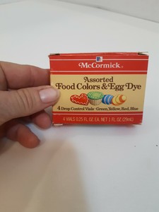Vtg C 80s Mccormick Food Colors Egg Dye Food Coloring Set Of 4 Original Box Ebay