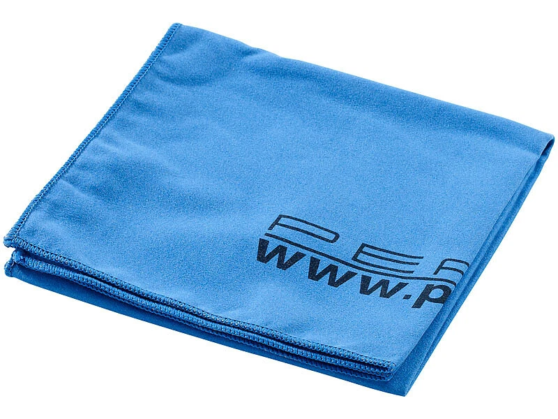 Serviette de bain microfibre - 80 x 40 cm - Bleu - Pearl - Photo 1/4