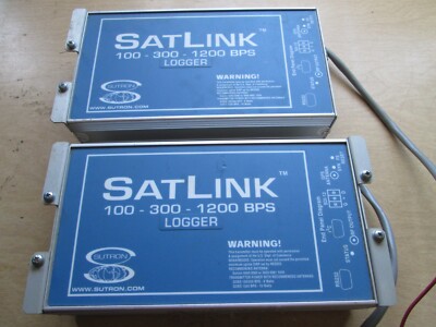LOT OF 2  SATLINK G312-1 Logger MPN 100-300-1200-BPS UNTESTED