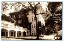 c1940's Oakhurst Sanitarium Entrance View St. Helena CA RPPC Photo Postcard
