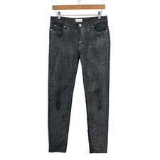 BISOU BISOU by Michele Bohbot Skinny Jean Pants Women Size 6 Gray Cotton Blend
