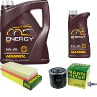 Mann Inspektionspaket 6 L Mannol Energy 5W-30 FüR Ford Mondeo III Turnier 2.5