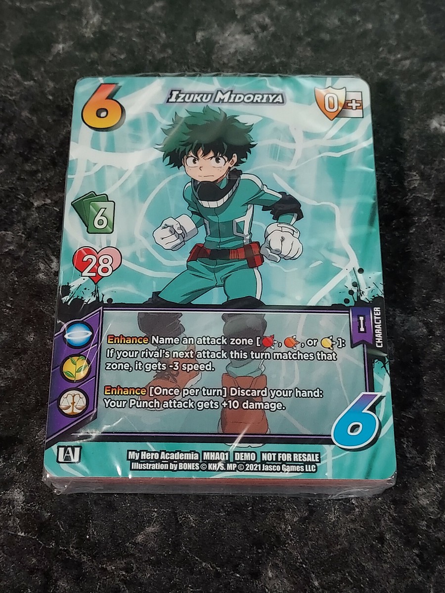 UNIVERSUS MY HERO ACADEMIA DEMO DECK GAME CARD SEALED Izuku