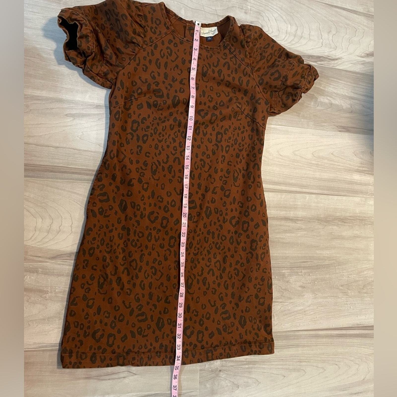 Universal Thread Brown & Black Leopard Print Dres… - image 14