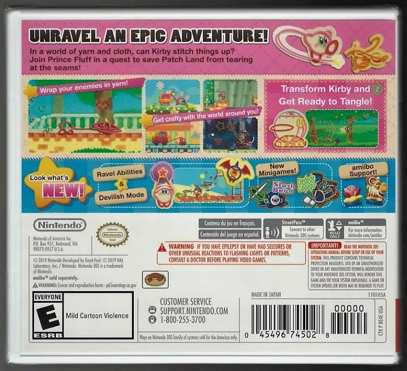 Nintendo 3DS Kirby´s Extra Epic Yarn Multicolor