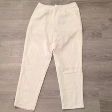 Prettylittlething Cream Cropped Trousers Size 6 US