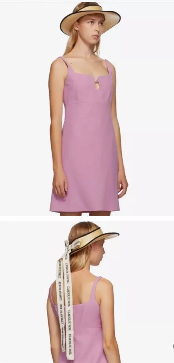 Robe crêpe cady soie et laine rose GUCCI IT42/uk10