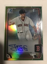 2015 Bowman Chrome Prospects Green Refractor /99 Jordan Betts #BCAP-JBE Auto