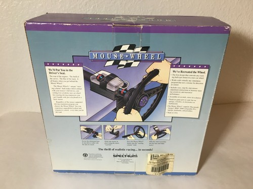 Mouse Wheel For Racing Games Road & Track Tandy 1992 Wheel And Mounts No Game - Picture 2 of 9