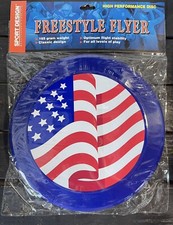 Sport Design Freestyle Flyer 165g Disc Frisbee Ultimate American Flag Blue NIP