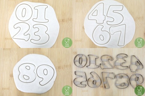 Ann Clark Zahlen-Ausstechformen Set – 9-teilig, Aus USA, Für Kekse, Geburtstage & Kreatives Backen