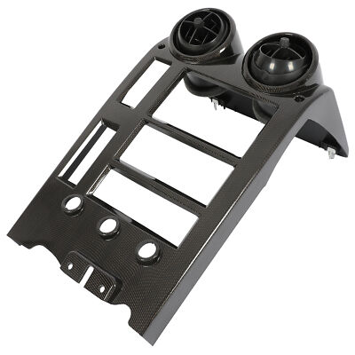 Dash Radio Bezel Interior Trim Air Vent Carbon Fiber Style For Hummer H2 2005-07