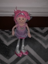 Marks and Spencer Fairy rag doll pink purple 1569 629