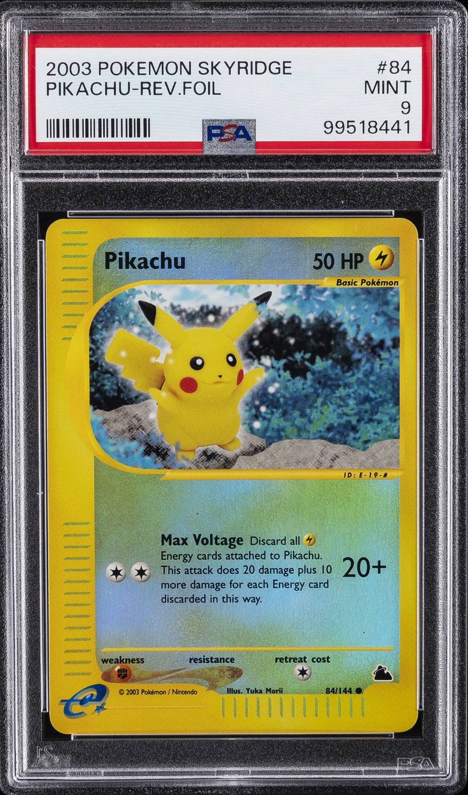 Pikachu 2003 Skyridge #084/144 Reverse Holo Price Guide - Sports