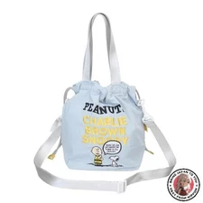 NEW [Marimo Craft] Snoopy Drawstring Tote Bag Drawstring Bag Shoulder Embroidery