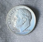 1964 PROOF~Roosevelt Dime~90% Silver~Lite Bluish Toning~Great Details~FREE S&H