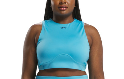 Reebok Women s Lux Contour Crop Top Training Sports  Plus Sz 2X(18-20W)