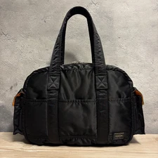 PORTER Yoshida Tanker 2Way Boston Duffle Bag Black Nylon Travel Japan Used
