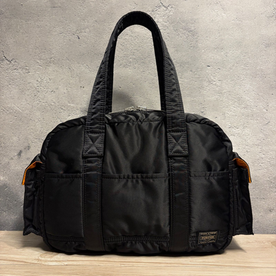 #ad PORTER Yoshida Tanker 2Way Boston Duffle Bag Black Nylon Travel Japan Used $298.99