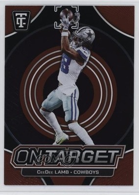 2024 Panini Totally Certified On Target Mirror Red 377/399 CeeDee Lamb #12 18nk