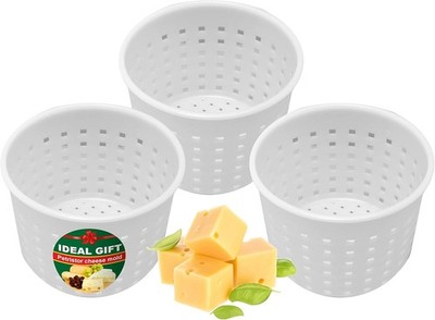 Kit para hacer queso, 3 Uds., juego de moldes para queso para prensa