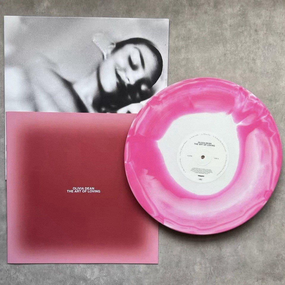 Olivia Dean The Art Of Loving Pink & White Swirl LP Limited
