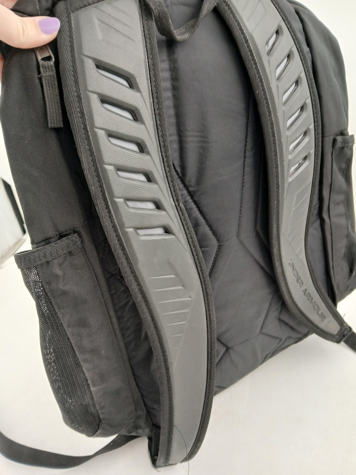 Under Armour Black 21" Backpack Soft Case Water Bottle Pocket Mens Gym Bag thumbnail 13