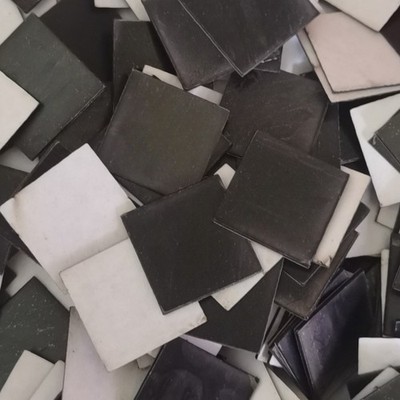100 STCK. Quadratische Glas Spiegelfliesen 50 x 50 mm Zum Selbermachen Aufkleber