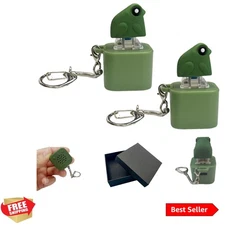 Portable Frog Croaking Fidget Toy - Colorful Keychain for Stress & Sensory Fun