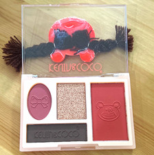 KEVIN&COCO 4-Color Pressed Powder Eye Shadow Palette Shimmer Multicolor