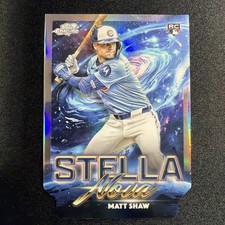 2025 Topps Chrome Cosmic Stella Nova Matt Shaw Chicago Cubs Rookie RC