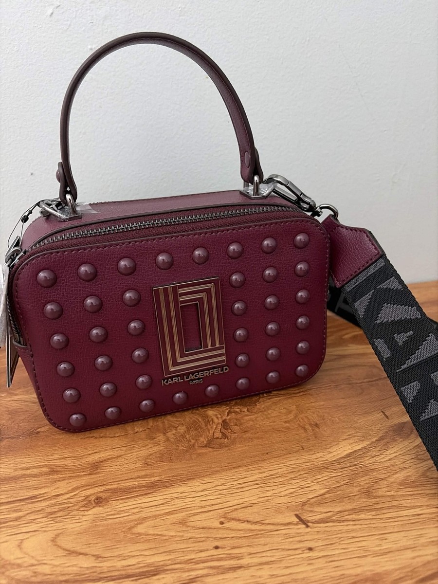 Karl Lagerfeld Paris Pebbled Crossbody Handbag Color IGY Barlio