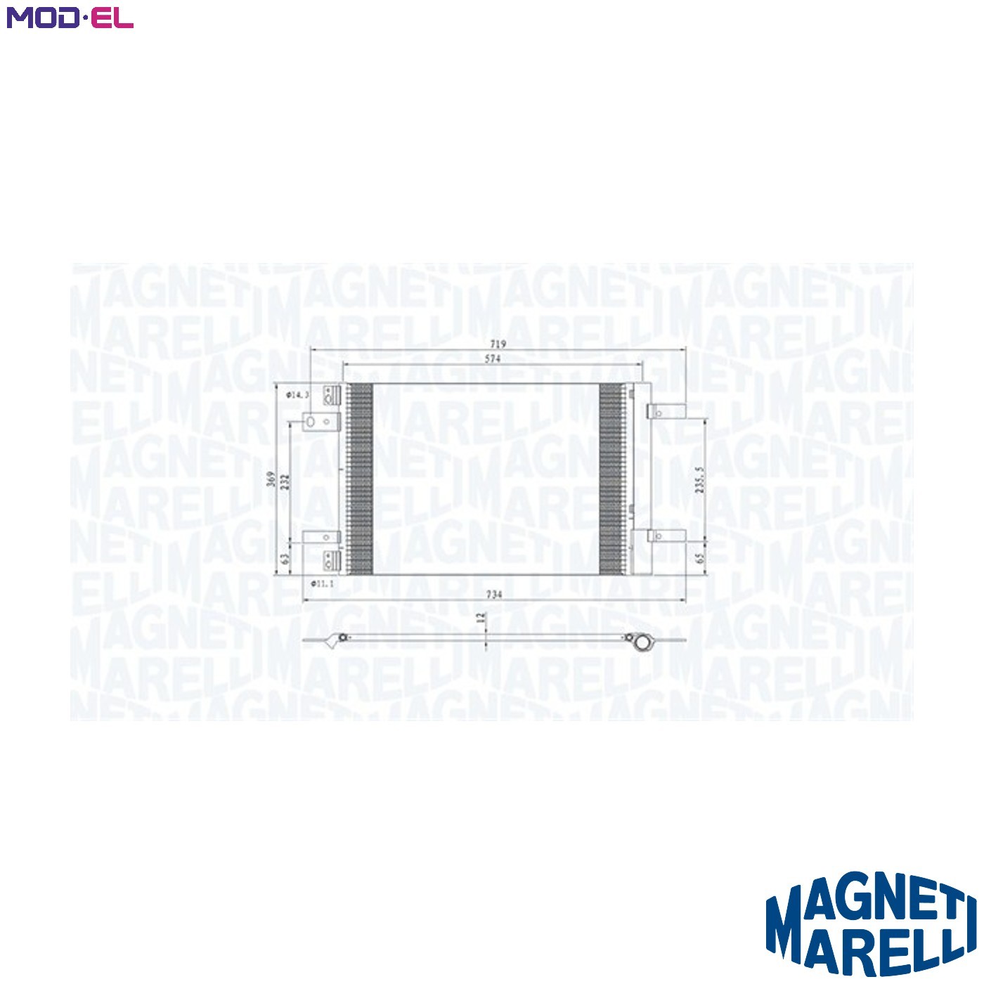 CONDENSER AIR CONDITIONING 350203766000 FOR PEUGEOT PARTNER/Box/Body/MPV 3008