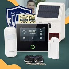 HOMSECUR Wireless WIFI 4G GSM LCD Burglar Intruder Alarm System with Door Sensor