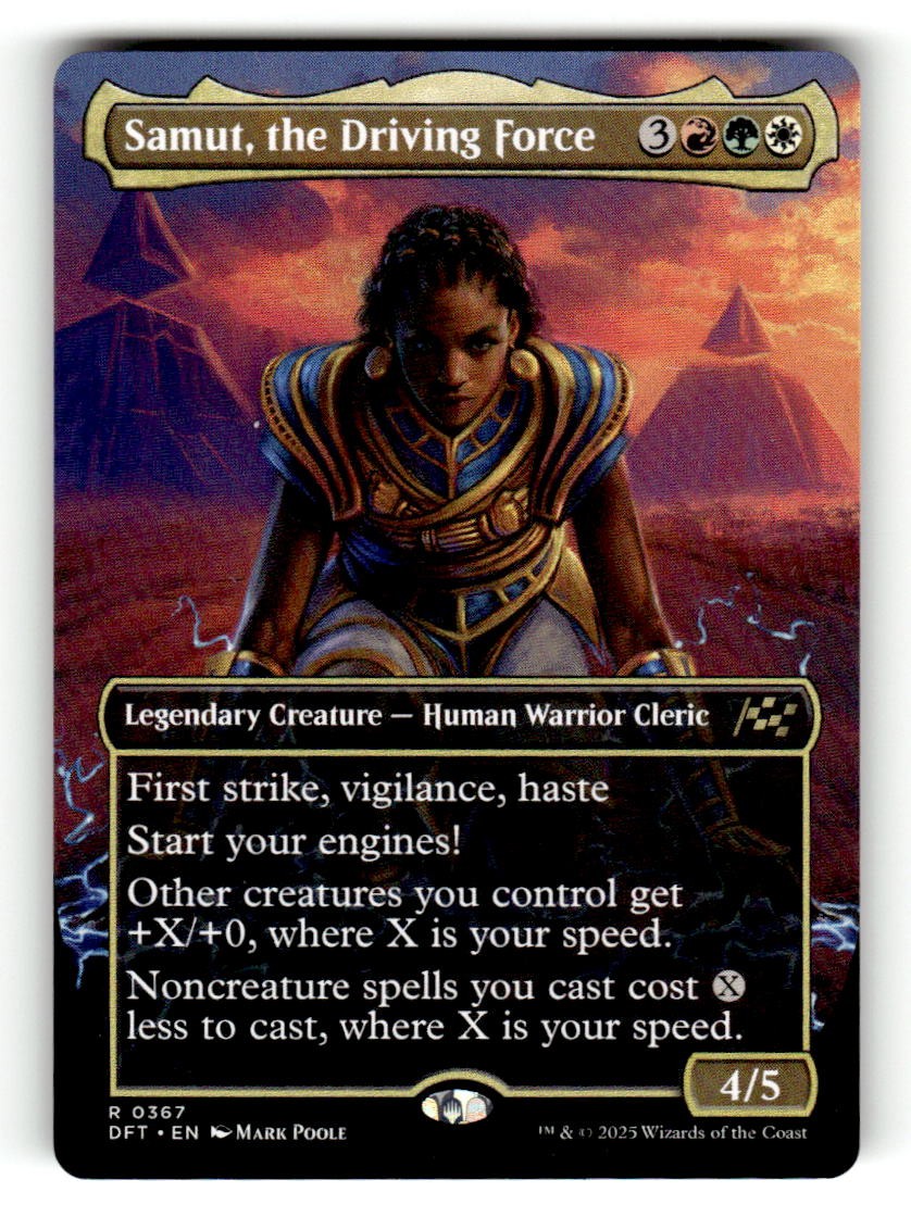 2025 Magic: The Gathering DFT Samut, the Driving Force (Borderless) 367