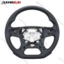 Full Black Leather Steering Wheel For Chevrolet Tahoe Suburban Silverado 1500 Full Black Leather Steering Wheel For Chevrolet Tahoe Suburban Silverado 1500
